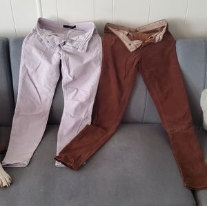 2 pairs of corduroy pants